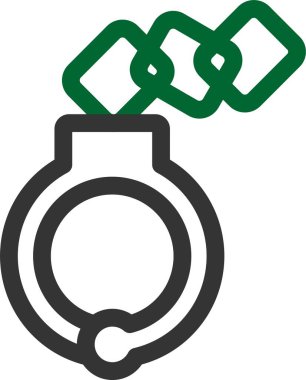 Zincir bağlantı vektör simgesi