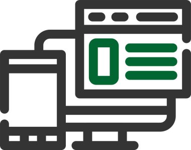 çevrimiçi web simgesi vektör illüstrasyonu