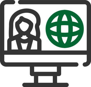 İş konferansı. Web simgesi