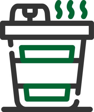 Çöp sepeti web simgesi basit vektör illüstrasyonu