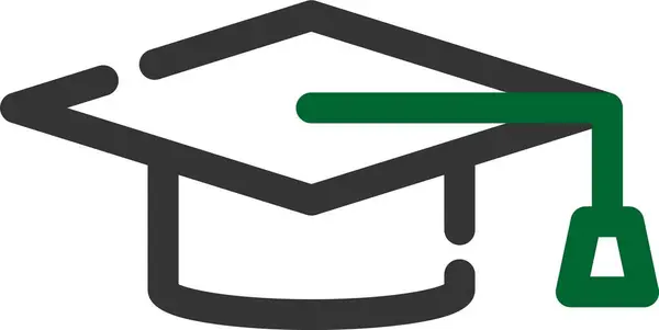 eðitim şapkası mezuniyet simgesi ana hatlar biçiminde