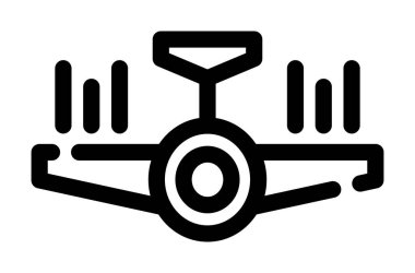 Spor salonu ve Fitness simgesi. Vektör çizim