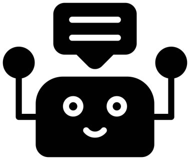 Gülümseyen ve gülümseyen robot