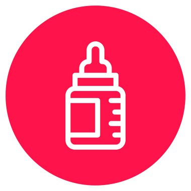 Şişe simgesinin vektör illüstrasyonu