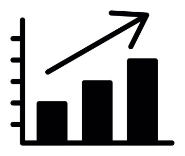 bar çizelgesi simgesi, basit vektör tasarımı