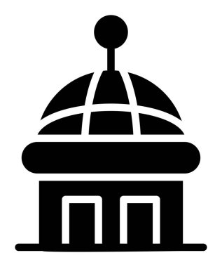 Hotel vector glif Icon