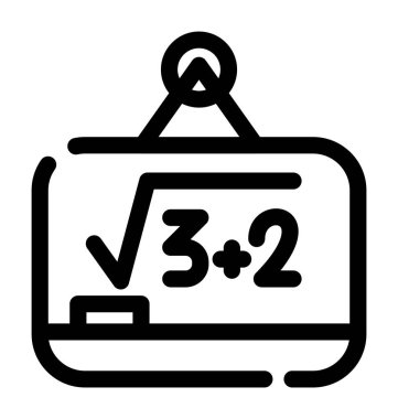 hesaplayıcı matematik simgesi ana hat biçiminde