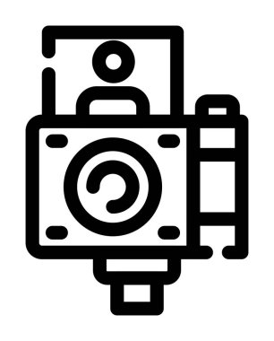 kamera vektör simgesi düz simge