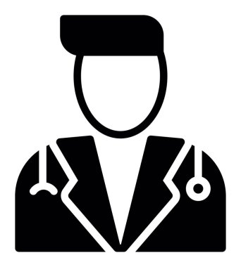 Tıbbi doktor vektör simgesi
