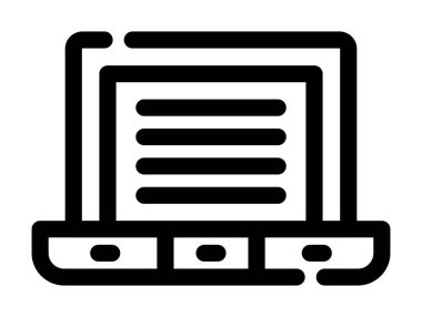 Kitap. Web simgesi basit illüstrasyon