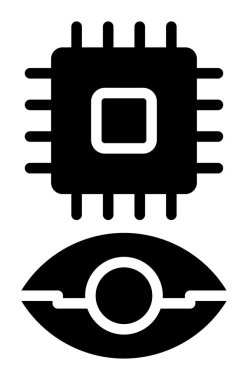 Göz simgesi, vektör illüstrasyonu