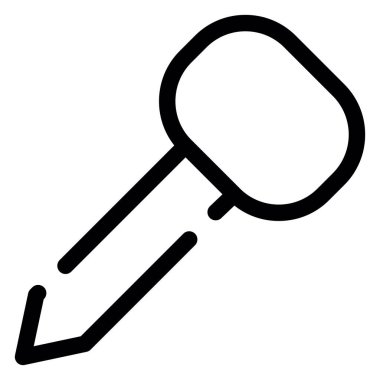 anahtar simgesi. özet çizim vektör sembolü