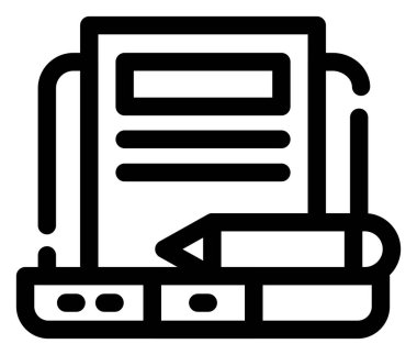 belge simgesi vektör illüstrasyonu