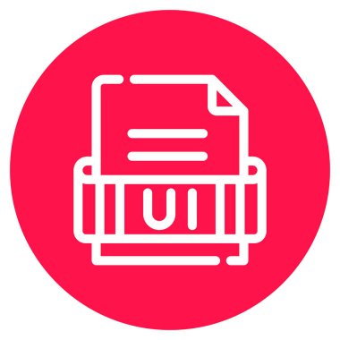 Dosya. Web simgesi basit illüstrasyon