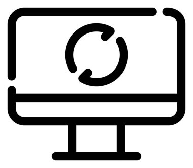 Bilgisayar monitörü. Basit tasarım