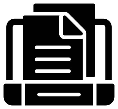 Belge. Web simgesi basit illüstrasyon