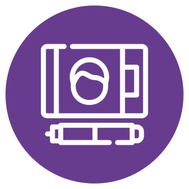 video kamera simgesi modayı izole etti.