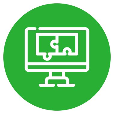 bilgisayar izleyici vektör simgesi