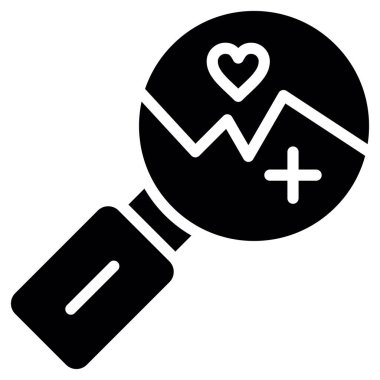 Bir kalp simgesinin vektör illüstrasyonu