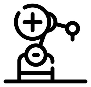 Bir robotun vektör illüstrasyonuName