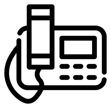 Telefon simgesi vektör illüstrasyonu