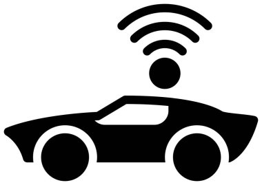 araba simgesi, vektör illüstrasyonu