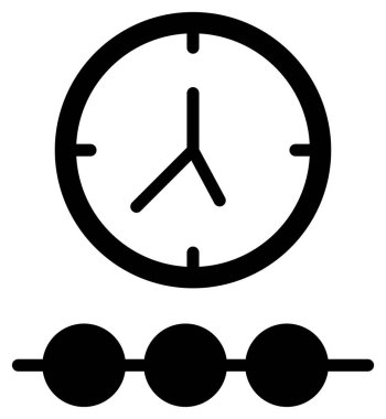 saat vektör simgesi modern basit illüstrasyon