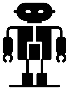 Robot simgesi, vektör çizimi
