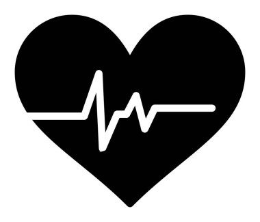 glyph tasarımında kardiyogram simgesi