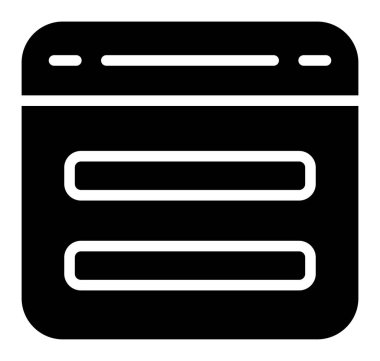 tarayıcı simgesi vektör illüstrasyonu