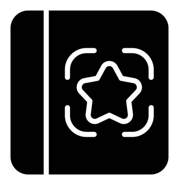 yıldız simgesi vektör illüstrasyonu