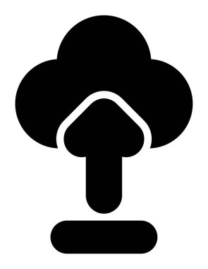 Web simgesi, vektör çizim upload