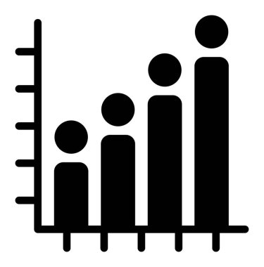 iş grafiği vektör simgesi