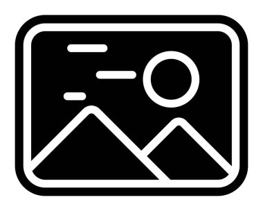 Harita simgesi, vektör illüstrasyonu