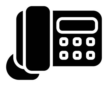 Telefon simgesi vektör illüstrasyonu