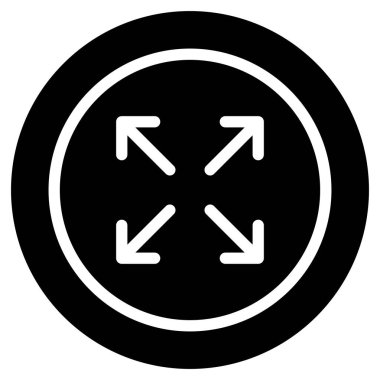 Web simgesini, vektör illüstrasyonunu genişlet