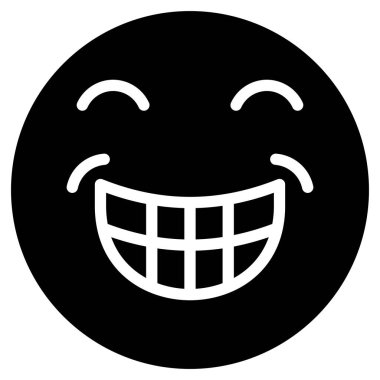 smile icon in trendy style isolated background