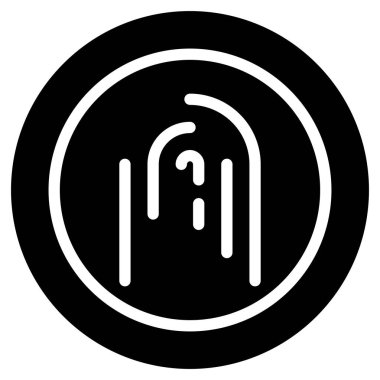 Bir çember simgesinin vektör illüstrasyonu