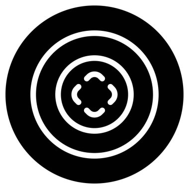 Hedef. Web simgesi basit illüstrasyon