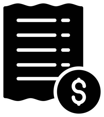 Dolar. Web simgesi vektör illüstrasyonu