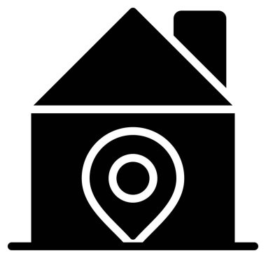 ev ikonu. Basit resimleme