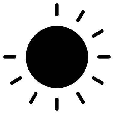 Güneş Simgesi Vektör illüstrasyonu