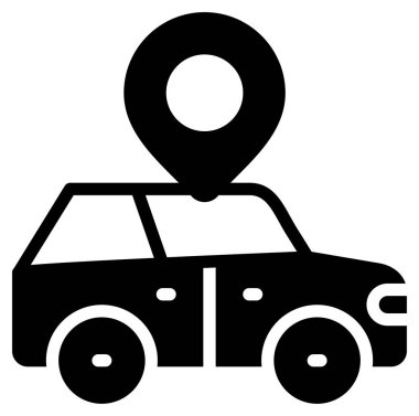 Harita işaretleyici simgesi, vektör illüstrasyonu