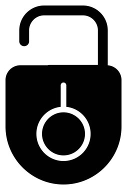 Web simgesi, vektör çizim kilidini