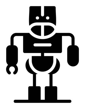 robot ikon vektör illüstrasyonu