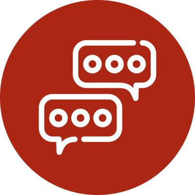 Vektör sohbet simgesi illüstrasyonu