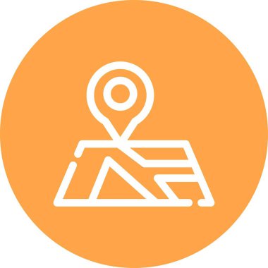 vektör yol simgesi illüstrasyonu