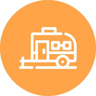 vektör karavanı resimlemesi