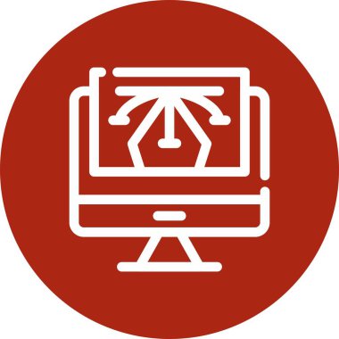 vektör lcd lcd simgesi