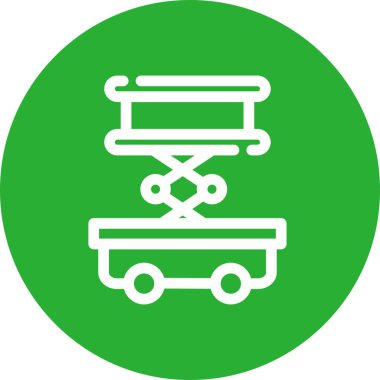 Bir tramvay simgesinin vektör çizimi